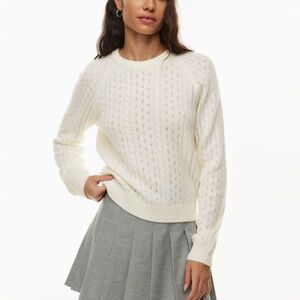 Aritzia Sunday Best Lima Pointelle Knit Sweater